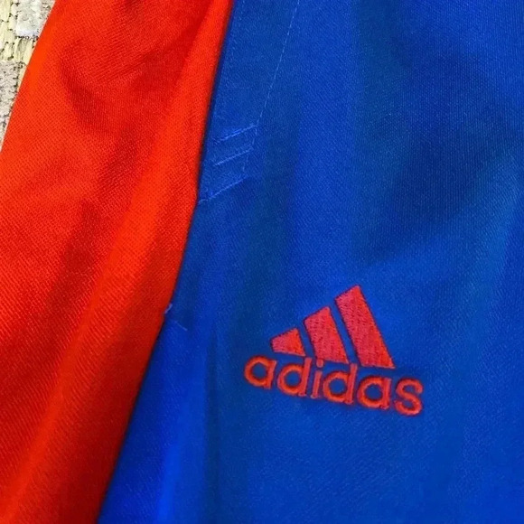 Kansas Jayhawks Adidas Warm Up Pants color Red and Blue Medium - Picture 3 of 7